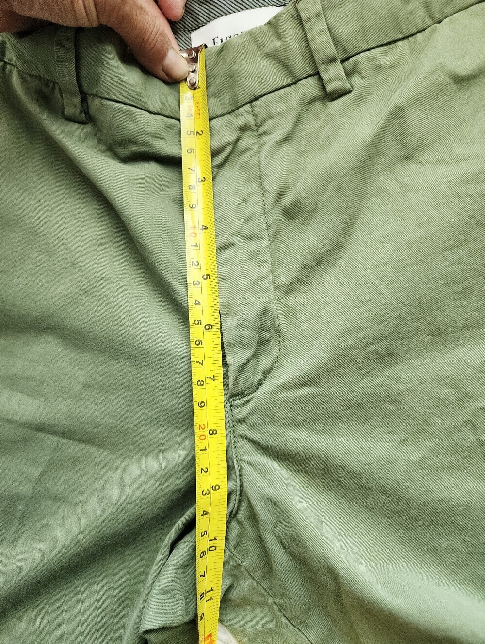 FIGARET PARIS OLIVE CHIN9 PANTS MENS SIZE 32 WAIST COMFTRABLE FIT - Picture 14 of 14